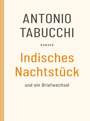 cover image of Indisches Nachtstück und Ein Briefwechsel